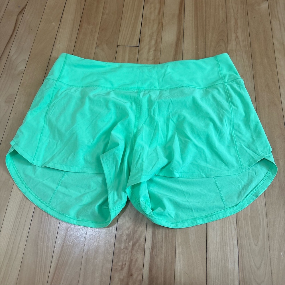 Lululemon Athletica Mint Green Athletic Shorts